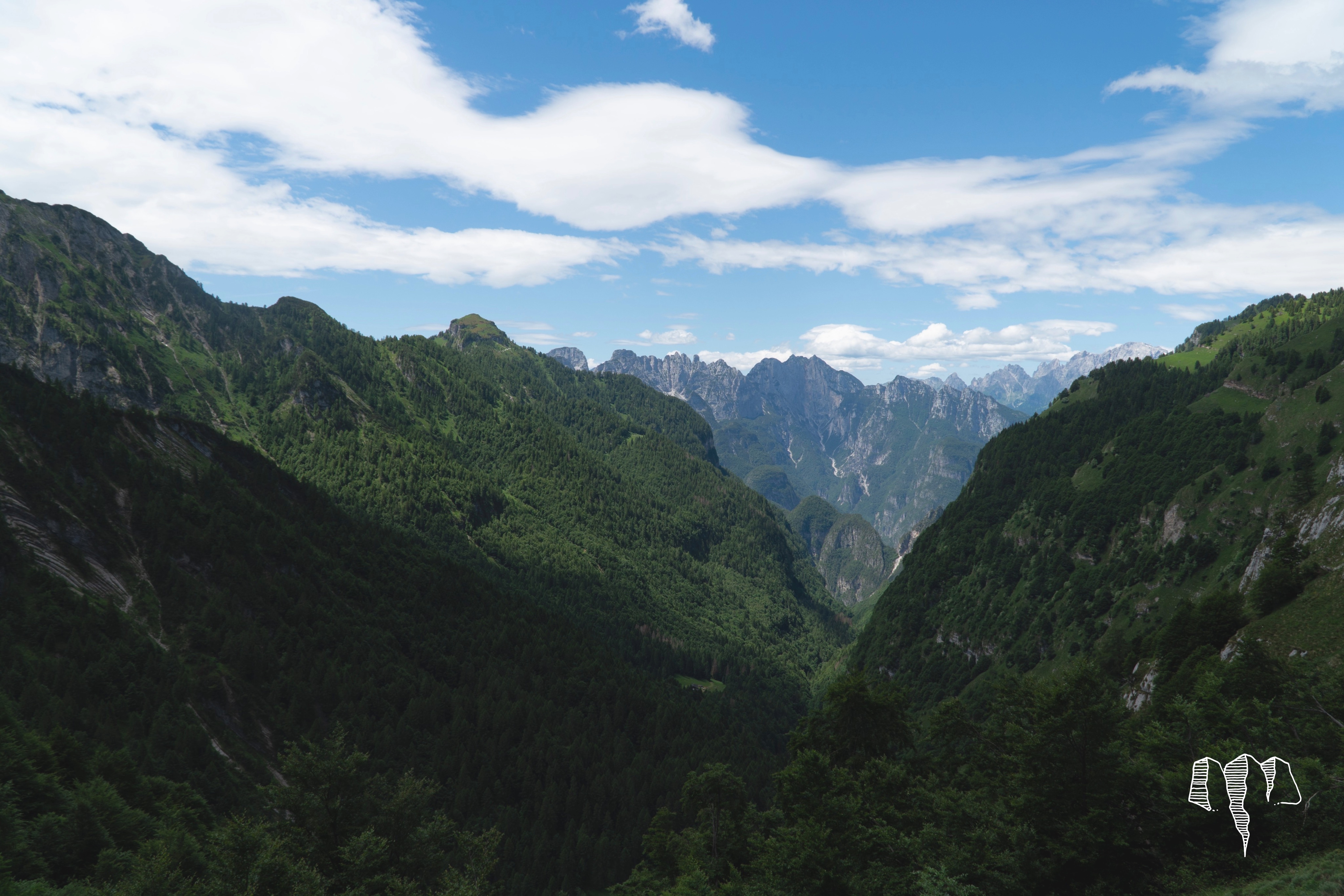 Mountain View of the Dolomites